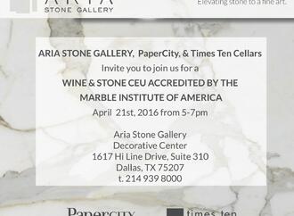 Aria Stone Gallery Wine + Stone Event