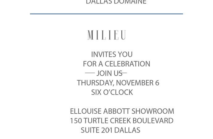 Join Carol Piper Rugs and Milieu this Thursday