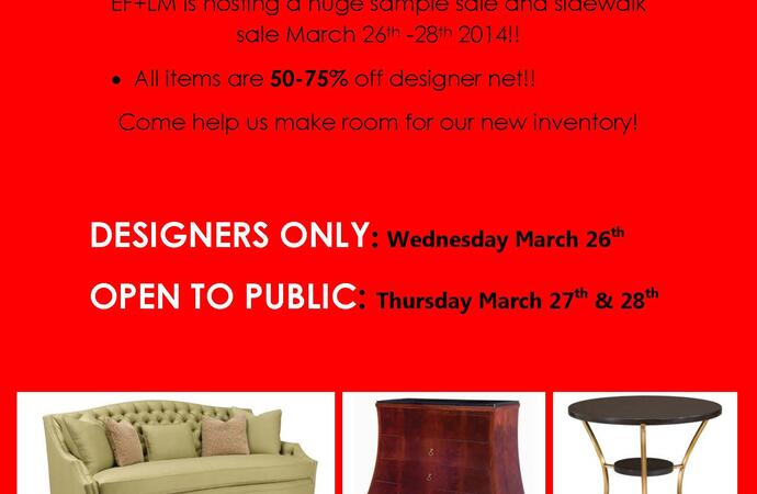 Sample Sale at Edward Ferrell + Lewis Mittman