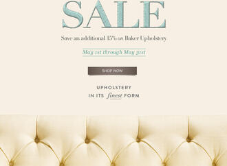 Upholstery Sale: Save on Baker Furniture