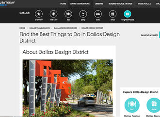USA Today 10 Best Feature: Find the Best Things to Do in Dallas Design District