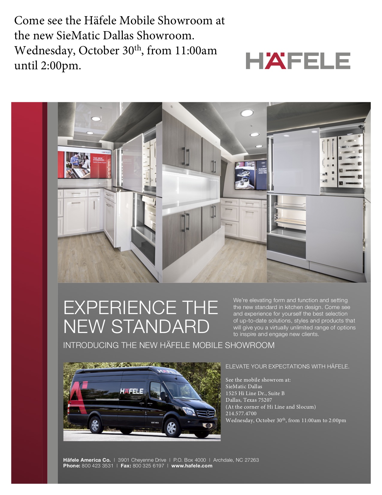 Häfele Mobile Showroom Event At The